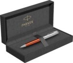 Шариковая ручка Parker Sonnet Essentials Orange SB Steel CT, цвет чернил black, перо: M, в подарочной упаковке. 6