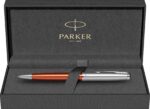 Шариковая ручка Parker Sonnet Essentials Orange SB Steel CT, цвет чернил black, перо: M, в подарочной упаковке. 7