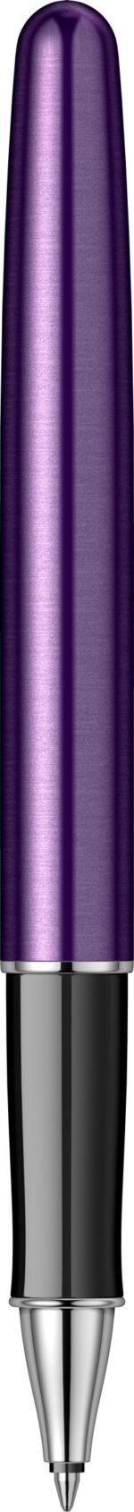 Ручка-роллер Parker Sonnet Essentials Violet SB Steel CT, цвет чернил black, перо: F,  в подарочной упаковке. 8