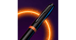 Шариковая ручка Parker IM Vibrant Rings Flame Orange, стержень: Mblue, в подарочной упаковке. 5