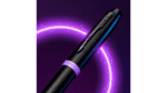 Ручка-роллер Parker IM Vibrant Rings Flame Amethyst Purple, стержень:Fblk, в подарочной упаковке. 6