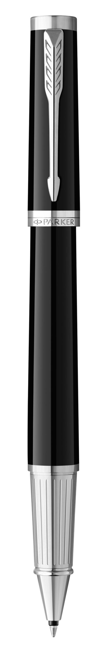 Ручка-роллер Parker «Ingenuity Black CT» стержень:F, цвет чернил: black, в подарочной упаковке.