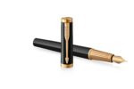 Ручка перьевая Parker "Ingenuity Black GT" перо: F, цвет чернил: blue/black, в подарочной упаковке. 4