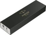 Подарочный набор: Шариковая ручка Parker Jotter Essential, St. Steel GT, стержень: Mblue и Ежедневник недатированный коричневый 9