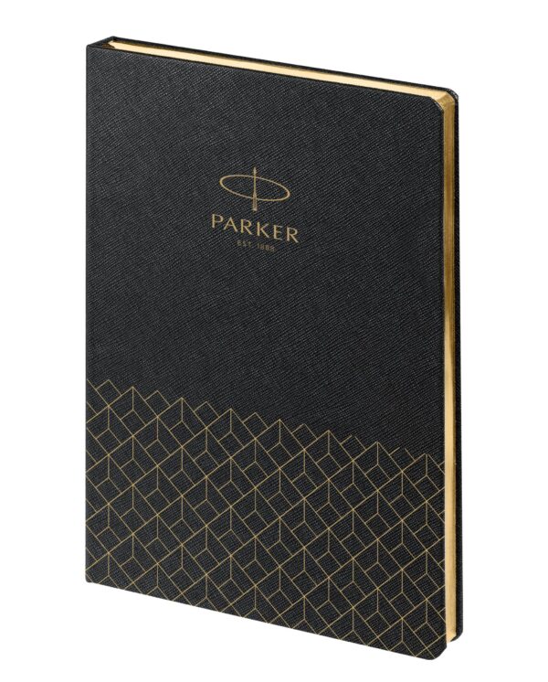 Ежедневник недатированный, черный c нанесением Logo Parker (P_1113305)