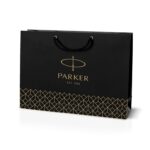 Подарочный набор Parker: Ежедневник красного цвета с золотом и шариковая ручка Parker Jotter XL YellowGold, цвет стержня синий 4