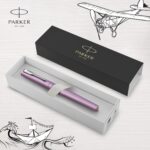 Подарочный набор: Ручка-роллер Parker Vector XL Lilac CT и Ежедневник недатированный, серый 6