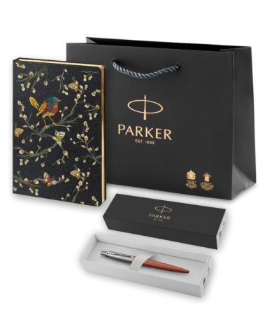 Подарочный набор: Шариковая ручка Parker Jotter Essential, Royal Blue CT и Ежедневник недатированный, синий