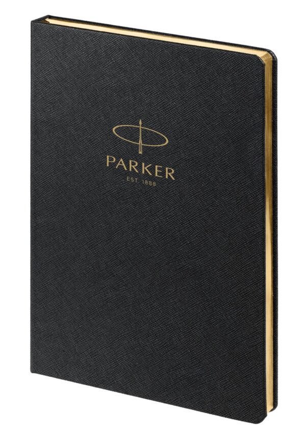 Ежедневник недатированный, черный c нанесением Logo Parker