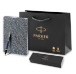 Подарочный набор: Шариковая ручка Parker IM Metal Matte Blue CT и Ежедневник  недатированный синий 8