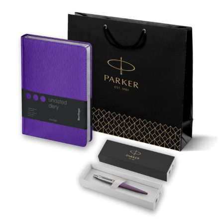 Набор из 2х ручек Parker Jotter шариковая ручка Royal Blue CT и гелевая ручка Stainless Steel CT в блистерной упаковке