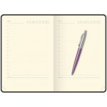 Подарочный набор: Шариковая ручка Parker Jotter Essential, Victoria Violet CT и Ежедневник недатир., серебр. срез, фиолетовый 12