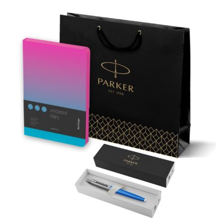 Шариковая ручка Parker "Jotter Victoria Violet Chrome CT", стержень:M, цвет чернил: blue в подарочной блистерной упаковке