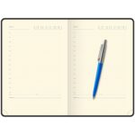Подарочный набор: Шариковая ручка Parker Jotter Originals Blue Chrom CT и Ежедневник недатир розовый/голубой 12