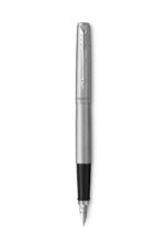 Подарочный набор: Ручка перьевая Parker Jotter Stainless Steel  и Ежедневник недатированный  серый 2