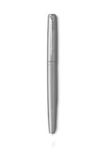 Подарочный набор: Ручка перьевая Parker Jotter Stainless Steel  и Ежедневник недатированный  серый 11