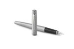 Подарочный набор: Ручка перьевая Parker Jotter Stainless Steel  и Ежедневник недатированный  серый 12