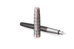 Перьевая ручка Parker Sonnet Premium  GREY GT, перо 18K, перо: F, цвет чернил black, в подарочной упаковке 4