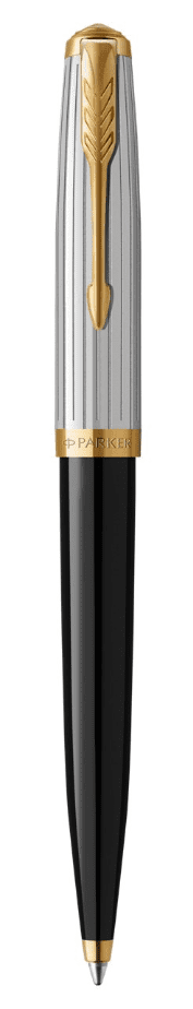 Шариковая ручка Parker 51 Premium Black GT, стержень: M, цвет чернил: black, в подарочной упаковке.