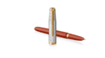 Перьевая ручка Parker 51 Premium Red GT, перо:M/F чернила:Black,Blue, в подарочной упаковке. 4