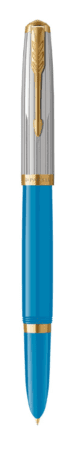 Перьевая ручка Parker 51 Premium Red GT, перо:M/F чернила:Black,Blue, в подарочной упаковке.