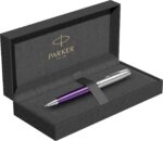 Шариковая ручка Parker Sonnet Essentials Violet SB Steel CT, цвет чернил black, перо: M, в подарочной упаковке. 5
