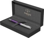 Шариковая ручка Parker Sonnet Essentials Violet SB Steel CT, цвет чернил black, перо: M, в подарочной упаковке. 2