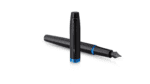 Перьевая ручка Parker IM Vibrant Rings Flame Blue, перо:F/M , цвет чернил: blue, в подарочной упаковке. 4