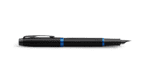 Перьевая ручка Parker IM Vibrant Rings Flame Blue, перо:F/M , цвет чернил: blue, в подарочной упаковке. 5