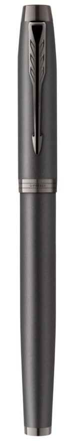 Перьевая ручка Parker IM Monochrome Black, перо:F/M, цвет чернил: blue, в подарочной упаковке. 3