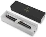 Перьевая ручка Parker IM Monochrome Black, перо:F/M, цвет чернил: blue, в подарочной упаковке. 2