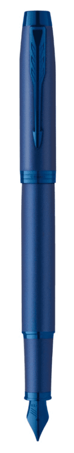 Перьевая ручка Parker IM Monochrome Blue, перо:F, цвет чернил: blue, в подарочной упаковке.