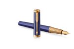 Ручка перьевая Parker "Ingenuity Blue GT" перо: F, цвет чернил: blue/black, в подарочной упаковке. 4