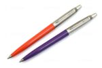 Набор ручек Parker Jotter Originals 80s Retrowave Vermilion Red/Indigo Purple M, в блистере 4