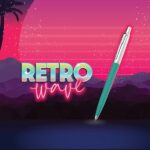 Набор ручек Parker Jotter Originals 80s Retrowave, Caribbean Blue/Apple Green M, в блистере 2