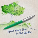 Шариковая ручка Parker Jotter, цвет GREEN, цвет чернил синий, толщина линии M , в подарочной коробке 6