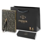 Подарочный набор: Шариковая ручка Parker IM Metal Black GT и Ежедневник недатированный, черный. 8