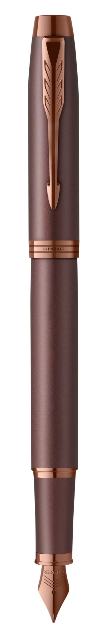 Перьевая ручка Parker IM Monochrome Brown, перо:M, цвет чернил: Black, в подарочной упаковке.